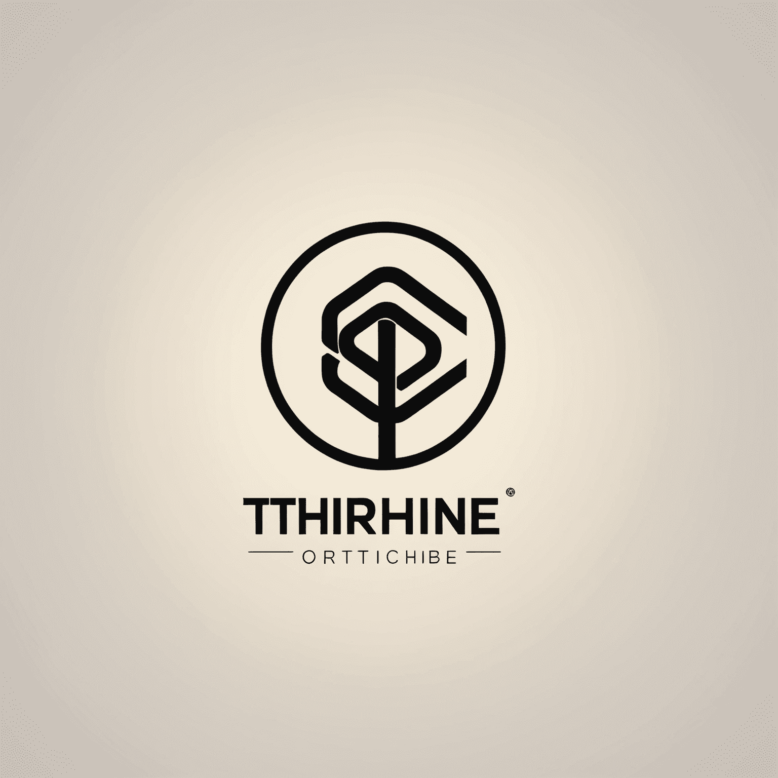 thightne Logo - Ein modernes, minimalistisches Logo für erschwingliche CRM-Systeme