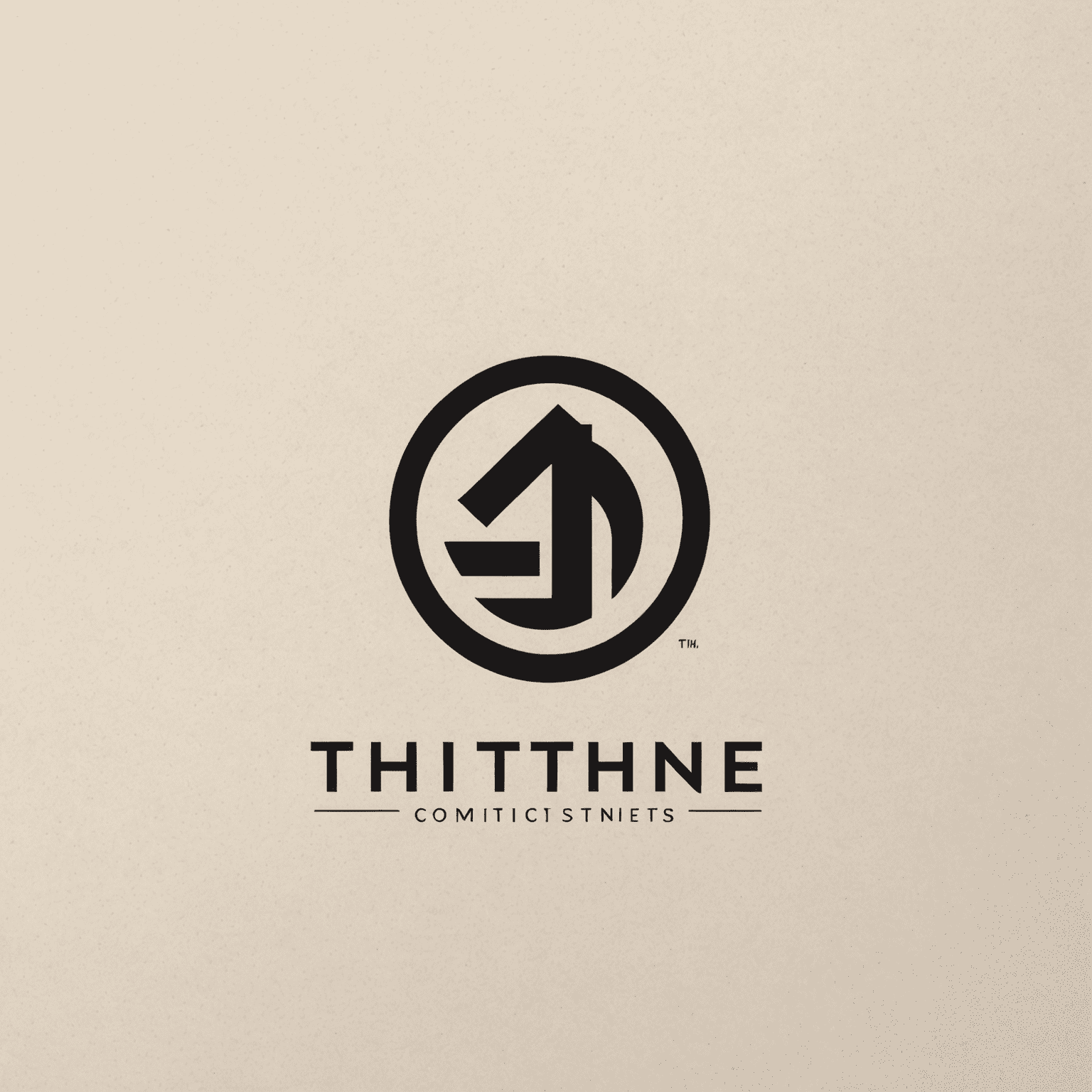 thightne Logo - Ein modernes, minimalistisches Logo für erschwingliche CRM-Systeme