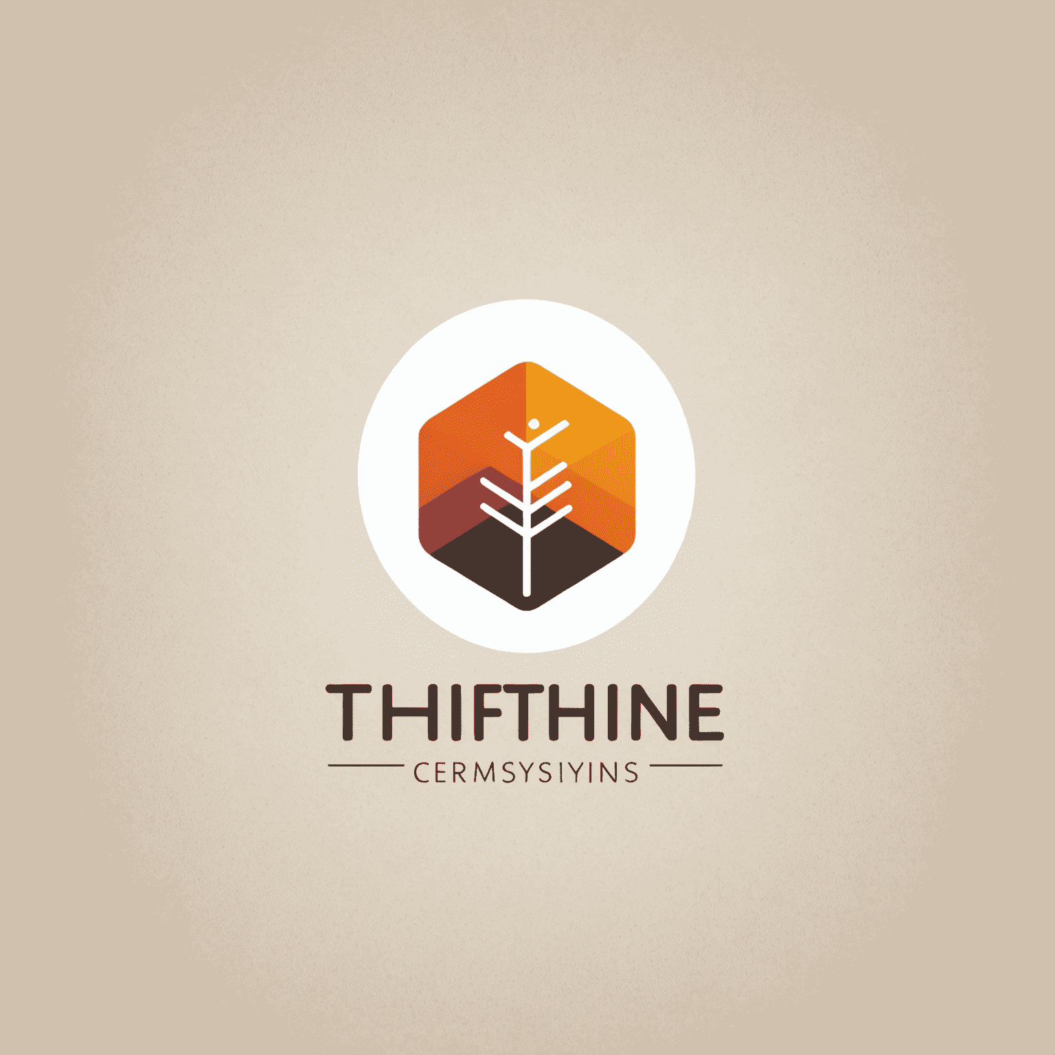 thightne Logo - Ein modernes, minimalistisches Logo für erschwingliche CRM-Systeme
