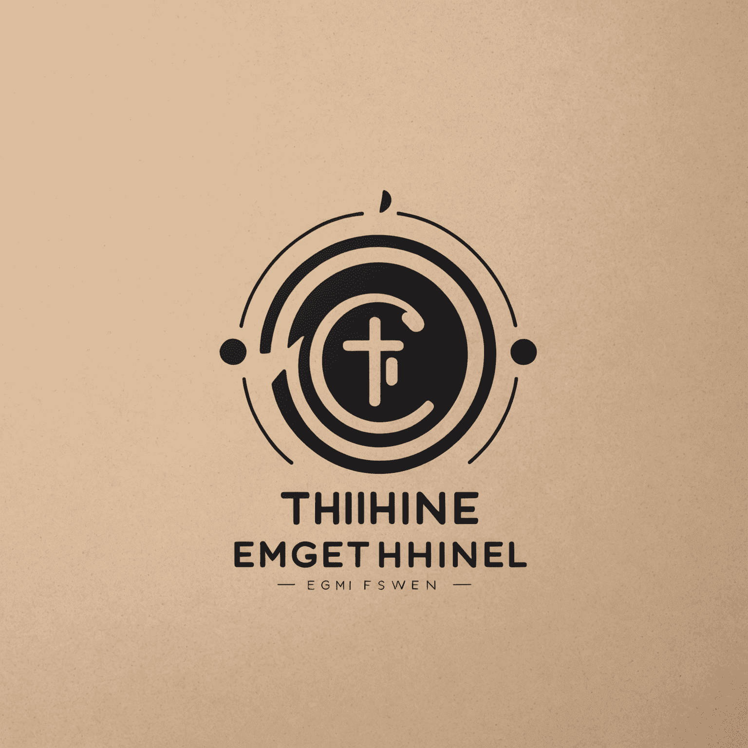 thightne Logo - Ein modernes, minimalistisches Logo für erschwingliche CRM-Systeme